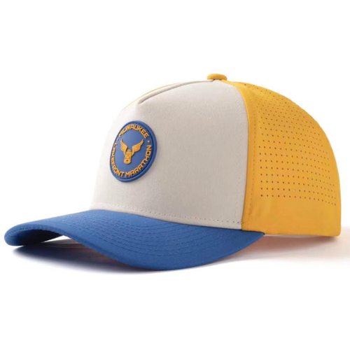 Milwaukee Lakefront Marathon Logo Hat - White/Yellow/Blue