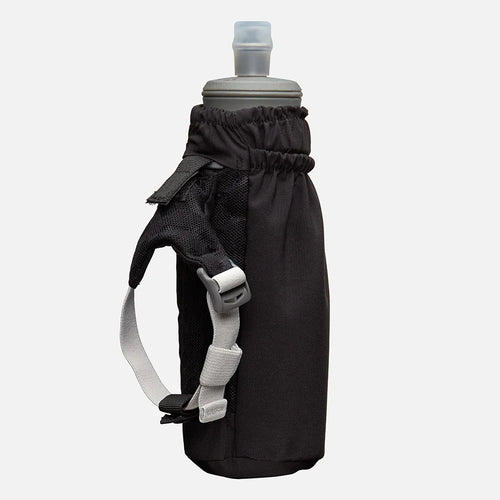 Nathan Sports Pinnacle Soft Flask Handheld 14oz - Black/Reflective Silver