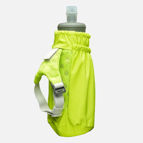 Nathan Sports Pinnacle Soft Flask Handheld 14oz - Finish Lime/Reflective Silver