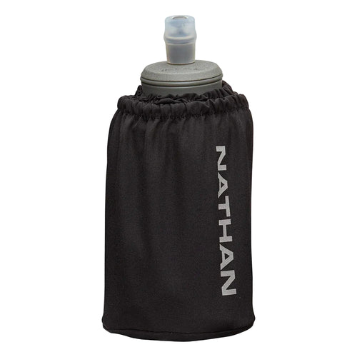 Nathan Sports Pinnacle Soft Flask Handheld 18oz - Black/Reflective Silver