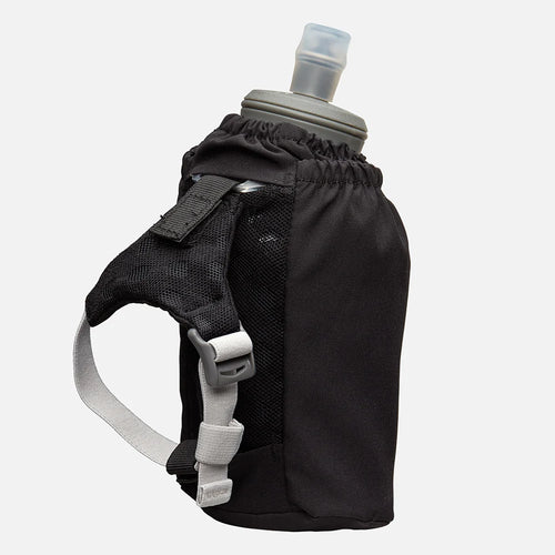 Nathan Sports Pinnacle Soft Flask Handheld 18oz - Black/Reflective Silver