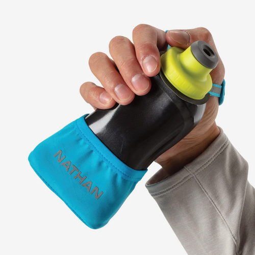 Nathan Sports QuickSqueeze Lite Handheld 12oz - Finish Lime/Blue Me Away