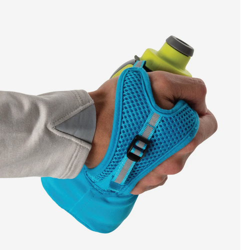 Nathan Sports QuickSqueeze Lite Handheld 12oz - Finish Lime/Blue Me Away