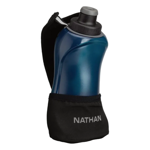 Nathan Sports QuickSqueeze Lite Handheld 18oz - Black/Marine Blue