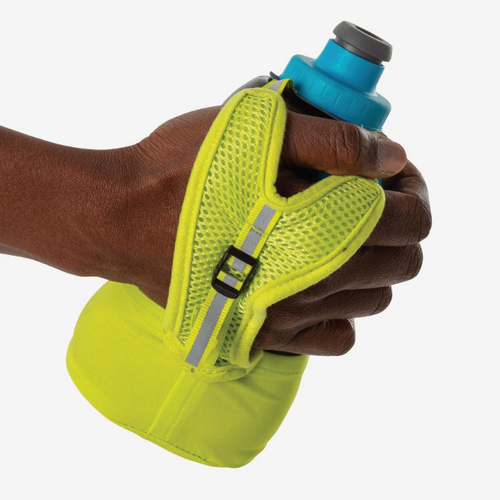 Nathan Sports QuickSqueeze Lite Handheld 18oz - Finish Lime/Blue Me Away