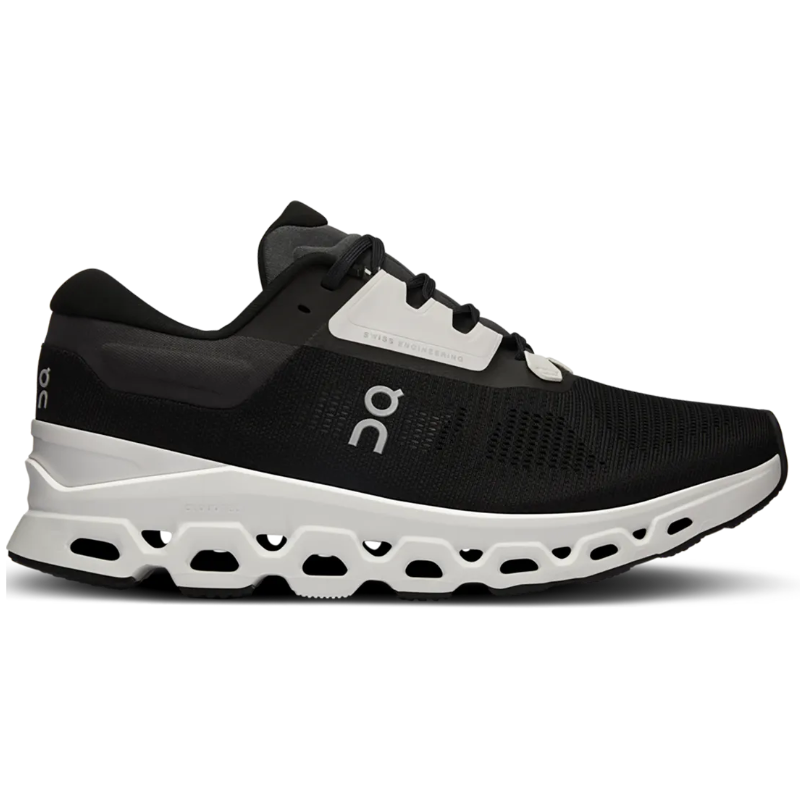On Cloudstratus ブラック Men's On Cloudstratus 3 - Black/Frost - Goodmiles Running Company