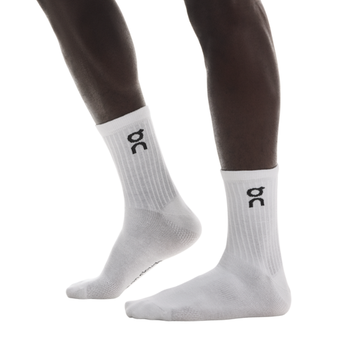 On Logo Sock High 3P - White