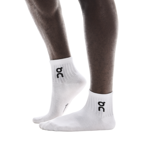 On Logo Sock Mid 3P - White