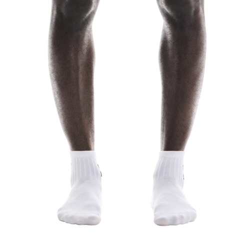 On Logo Sock Mid 3P - White