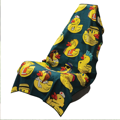 Sprints Car Seat Cover Towel With Snaps - Get Ducked