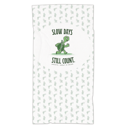 Sprints Car Seat Cover Towel With Snaps - Slow Days Still Count