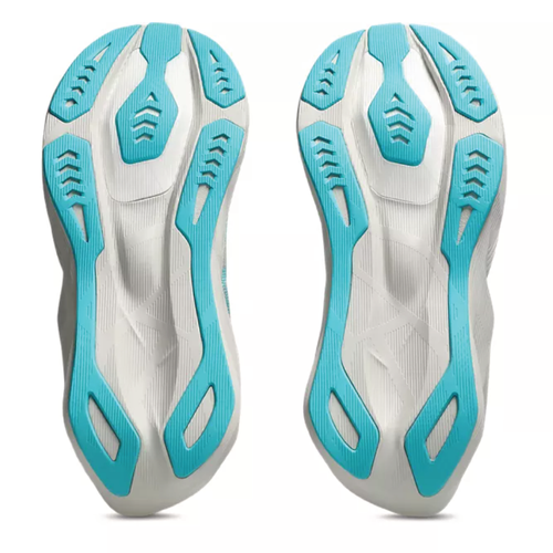 Women's ASICS Novablast 6 - Soft Oat/Energy Aqua