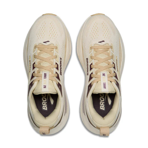 Women's Brooks Ariel GTS 26 - Coconut/Sand/Potent Purple