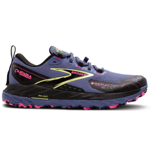 Women's Brooks Cascadia 18 GTX - Grey Blue/Black/Pink
