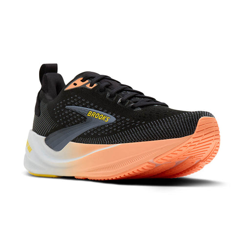 Women's Brooks Ghost Max 4 - Black/Foldstone/Cyber Peach