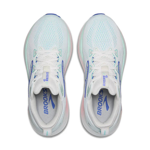 Women's Brooks Glycerin 22 - White/Limpet Shell/Amparo Blue