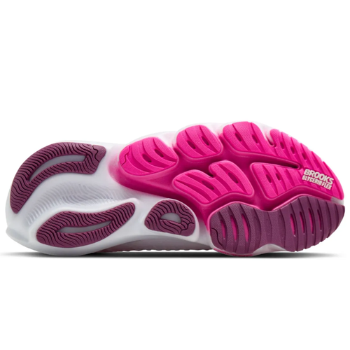 Women's Brooks Glycerin Flex - White/Cyber Pink/Argyle