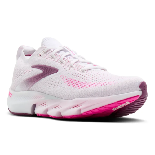 Women's Brooks Glycerin Flex - White/Cyber Pink/Argyle