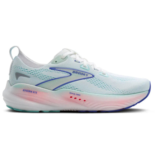 Women's Brooks Glycerin GTS 22 - White/Limpet Shell/Amparo Blue