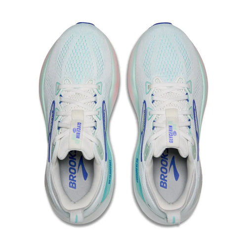 Women's Brooks Glycerin GTS 22 - White/Limpet Shell/Amparo Blue