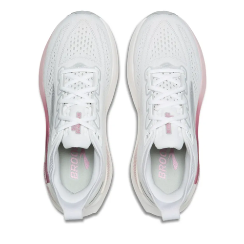Women's Brooks Glycerin GTS 23 - White/Harbor Mist/Metallic