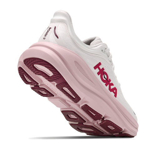 Women's HOKA Bondi 9 - White/Pink Opal