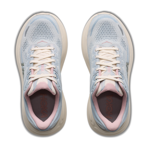 Women's HOKA Bondi 9 GLM - Alabaster/Minteral Blue (ATRM)