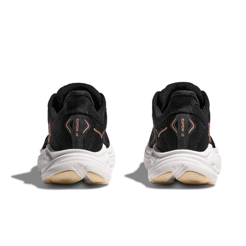 Women's HOKA Clifton 10 - Black/Rose Gold