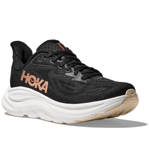 Women's HOKA Clifton 10 - Black/Rose Gold