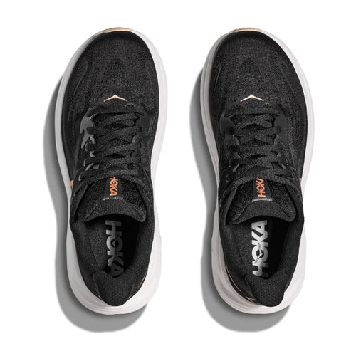 Women's HOKA Clifton 10 - Black/Rose Gold