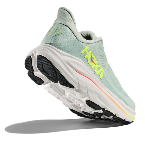 Women's HOKA Clifton 10 - Sea Glass/Neon Flame