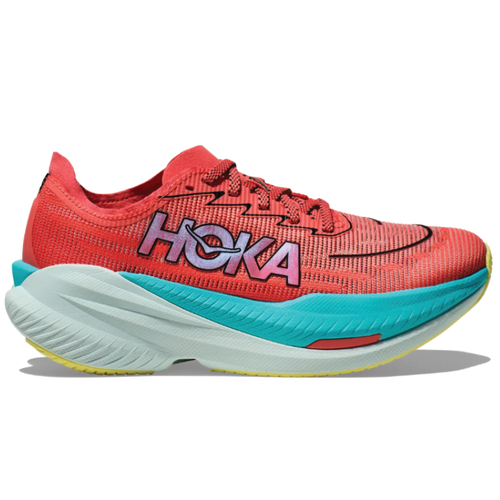 Women's HOKA Mach X 2 - Grapefruit/Electric Coral
