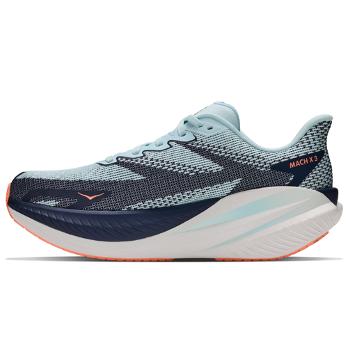 Women's HOKA Mach X 3 - Glimmering Blue/Varsity Navy