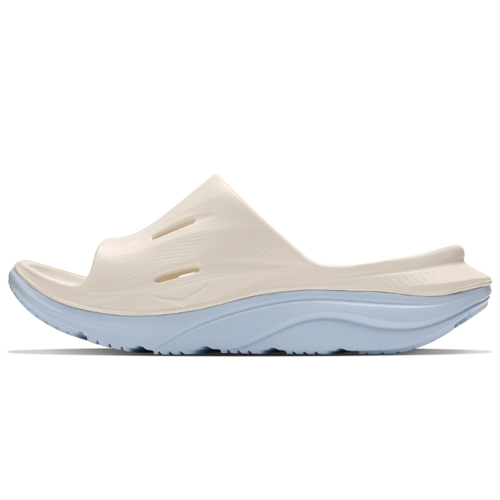 Women's HOKA Ora Recovery Slide 3 - Alabaster/Ambient Blue