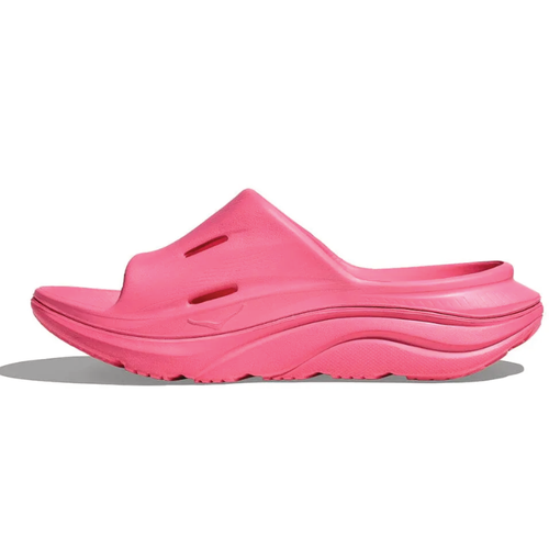 Women's HOKA Ora Recovery Slide 3 - Neon Rose/Neon Rose