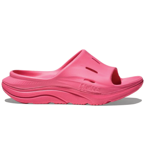 Women's HOKA Ora Recovery Slide 3 - Neon Rose/Neon Rose