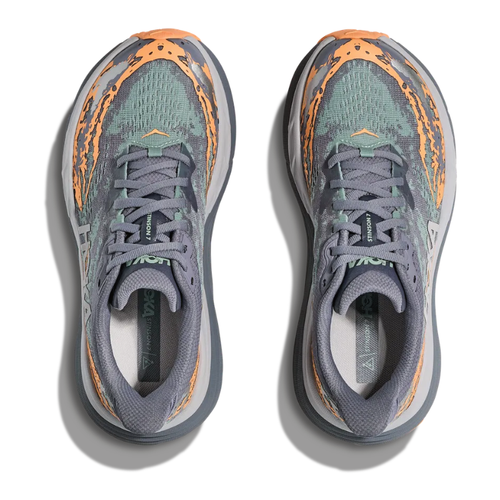 Women's HOKA Stinson 7 - Grey Skies/Pale Tangerine