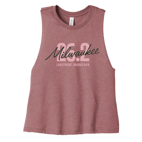 Women's Milwaukee Lakefront Marathon 26.2 Tank - Heather Mauve