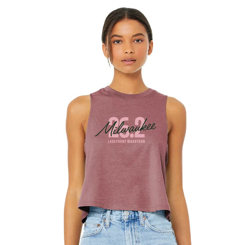 Women's Milwaukee Lakefront Marathon 26.2 Tank - Heather Mauve