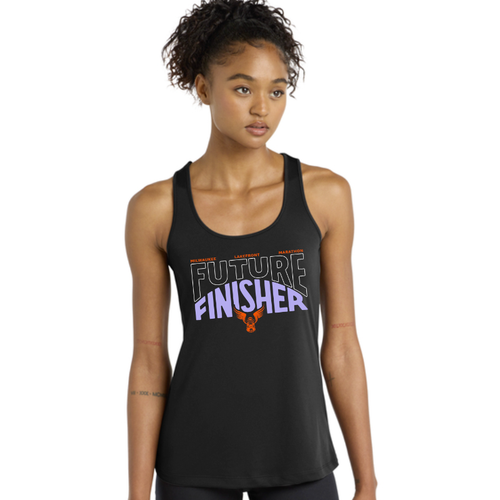 Women's Milwauke Lakefront Marathon Future Finisher 26.2 Tank Top - Black