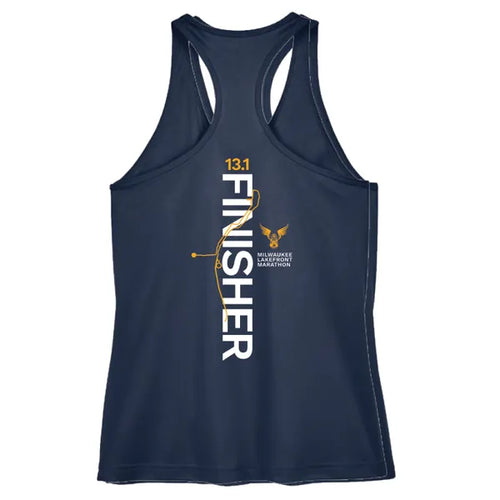 Women's Milwaukee Lakefront Marathon Finisher 13.1 Tank - Navy