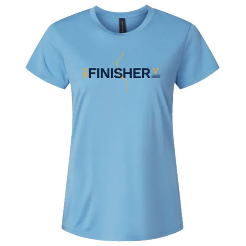 Women's Milwaukee Lakefront Marathon Finisher Tech T-Shirt 26.2 - Carolina Blue