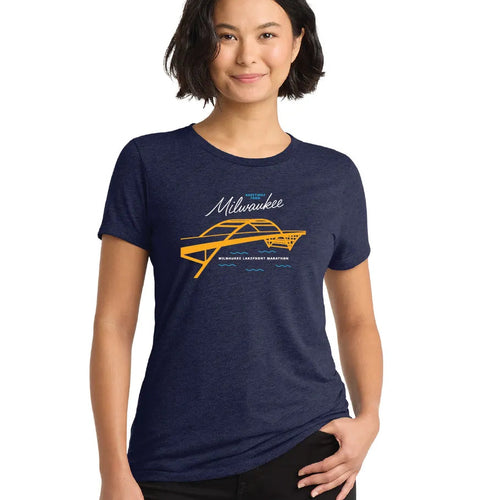 Women's Milwaukee Lakefront Marathon Hoan T-Shirt - Navy