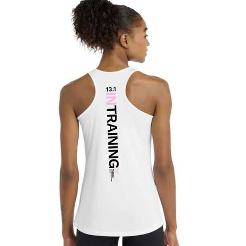 Women's Milwauke Lakefront Marathon In Training 13.1 Tank Top - White