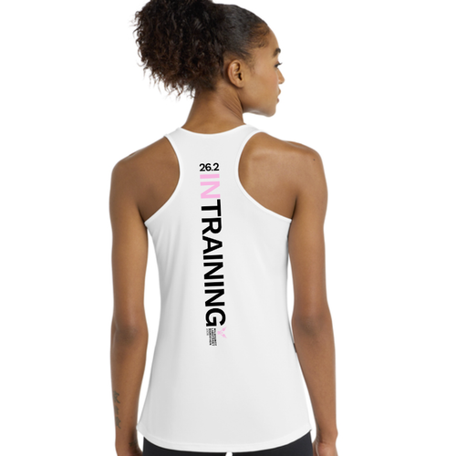 Women's Milwauke Lakefront Marathon In Training 26.2 Tank Top - White