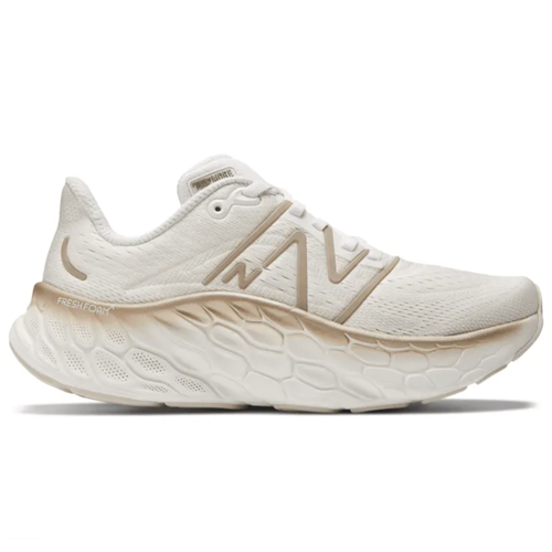 Women's New Balance Fresh Foam X More v6=4 - White/Gold Metallic/Moonbeam