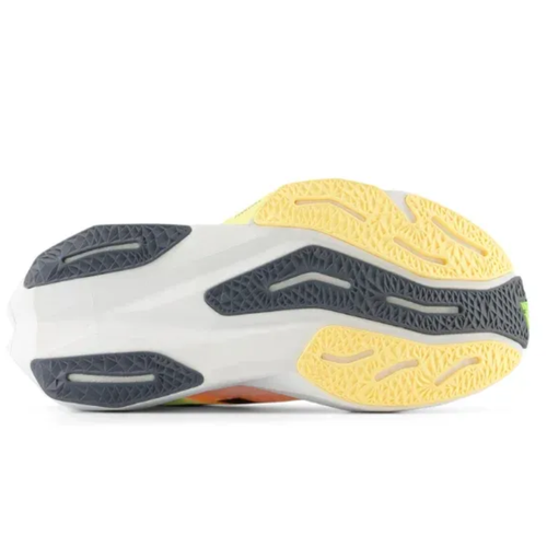 Women's New Balance FuelCell Rebel v4 - White/Bleached Lime Glo/Hot Mango