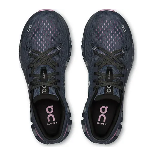 Women's On Cloud X 4 - Navy/Sakura