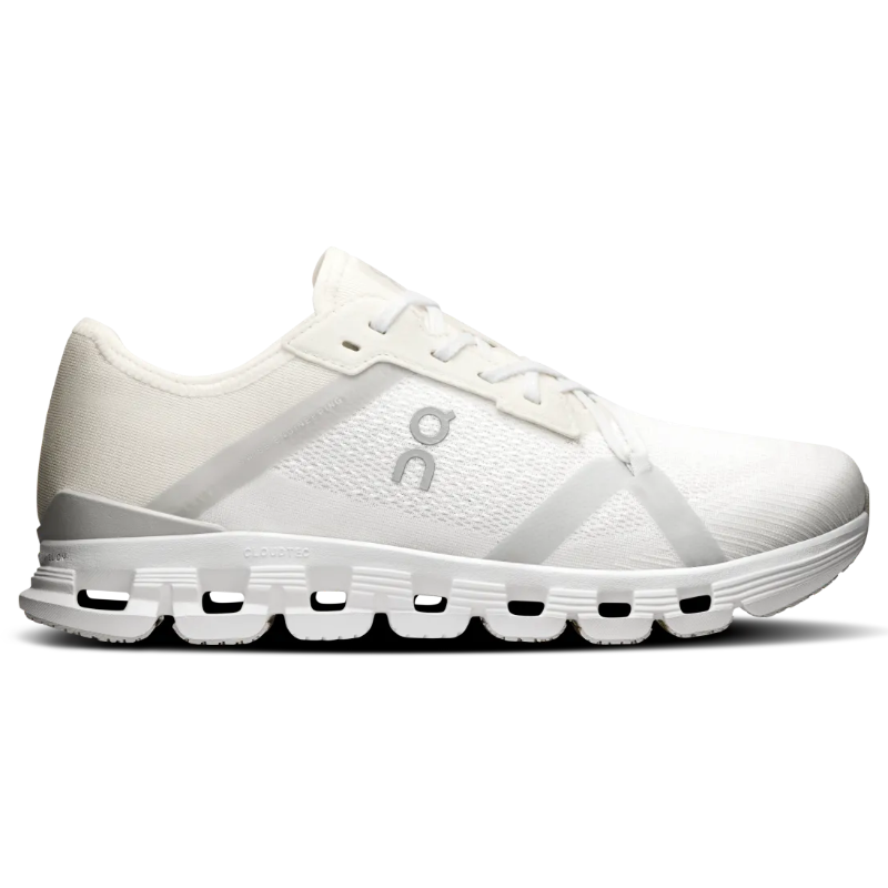On スニーカー　Cloud X 4 AD ホワイト　白　25cm Women's On Cloud X 4 AD - White/Wolf - Goodmiles Running Company