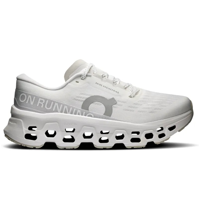 Women's On Cloudmonster 3 - White/Wolf - Goodmiles Running Company